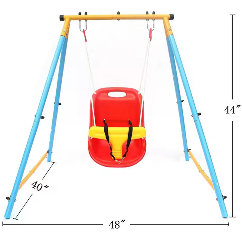 IUNNDS Popular Baby Swing Set Garden Portable Kids Single Seat Swing