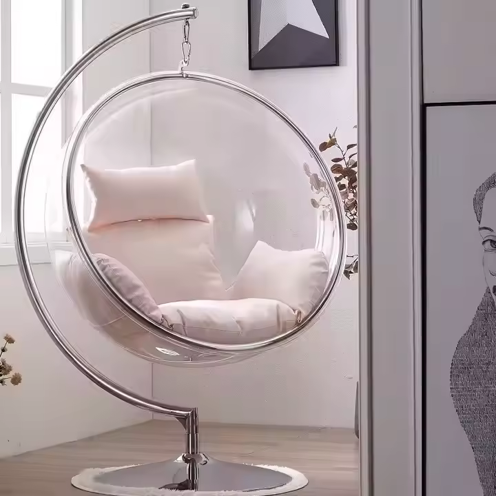 Luxury Top Modern Simple Metal Bench New Quality Outdoor Furniture Garden Hanging Bubble Swing Chair