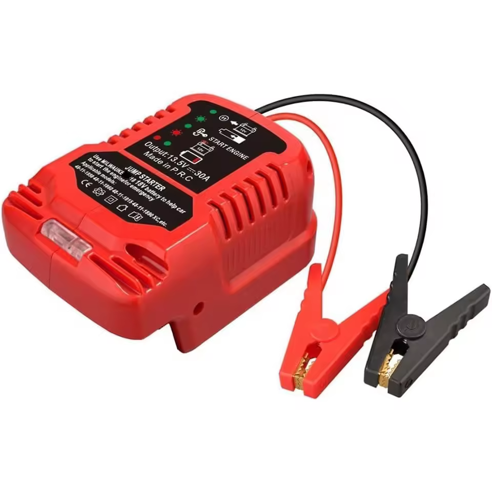 Car Jumper Start Adapter Jumper Cables for Mil Waukes M-18S 18V Battery for Jump Starting Auto Booster Car Using Tool Battery