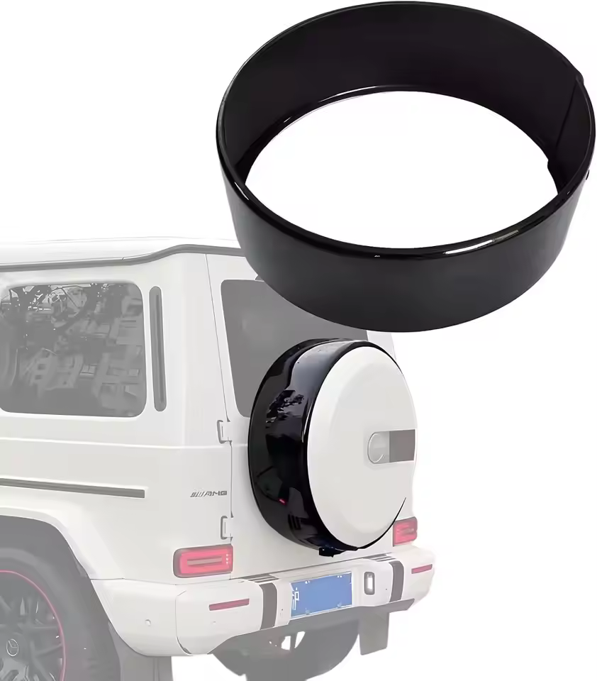 Glossy Black Spare Wheel Tire Ring Cover for  Mercedes G-Class W463 W464 W465 G500 G550 G63 G65 G Wago