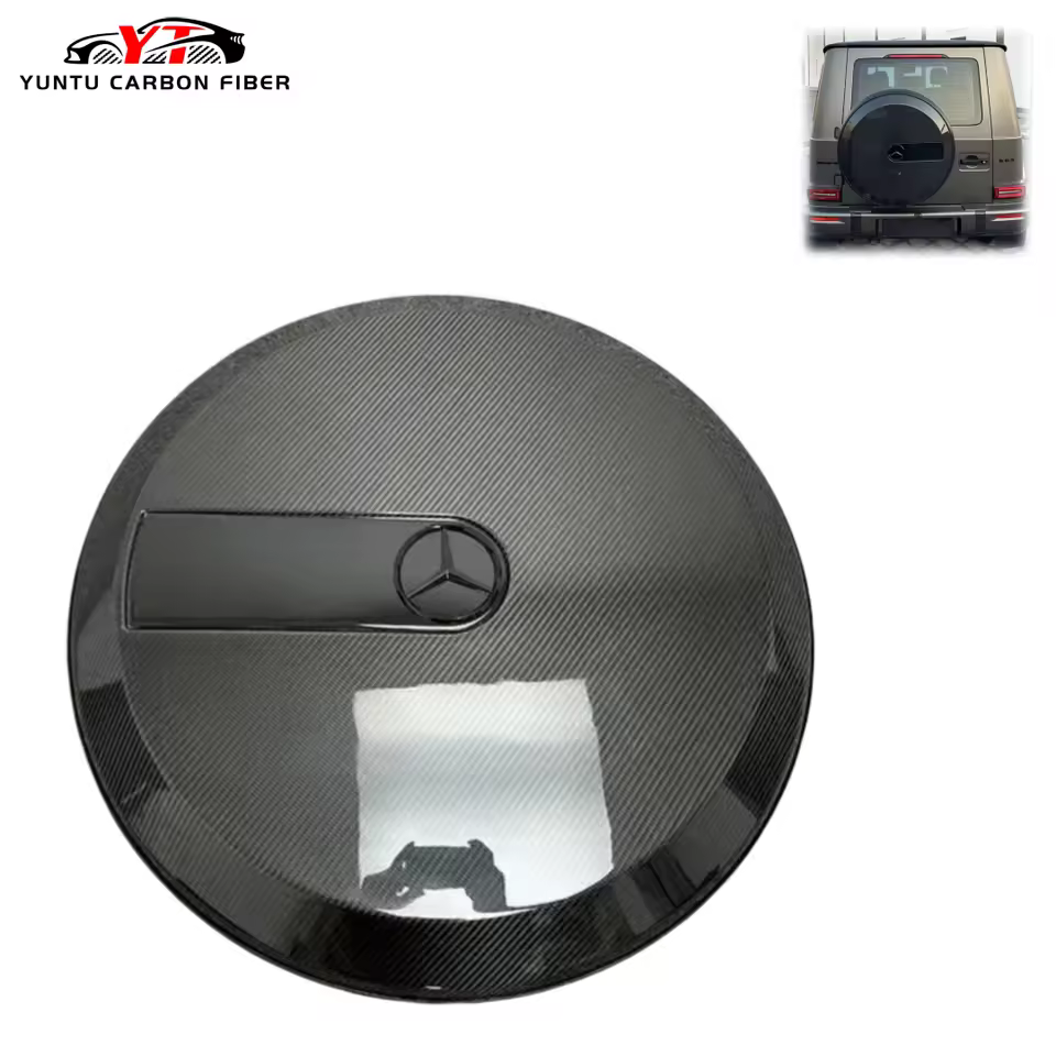 Carbon Fiber Tire Cover, Suitable for the Exterior Accessory Kits of Mercedes-Benz G Series (W464, G63, G500, G65) Vehicles.