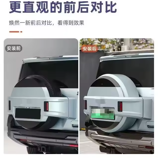 Byd Leopard 8 Full Coverage Original Car Spare Tire Cover Rear Tailgate Protection Shell Modified Retrofit/Upgrade
