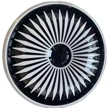 Tire Wheel Covers Universal Plastic Center All Black 13"14"15"16" Hubcap Rims Rotating 15" Wheel Cover