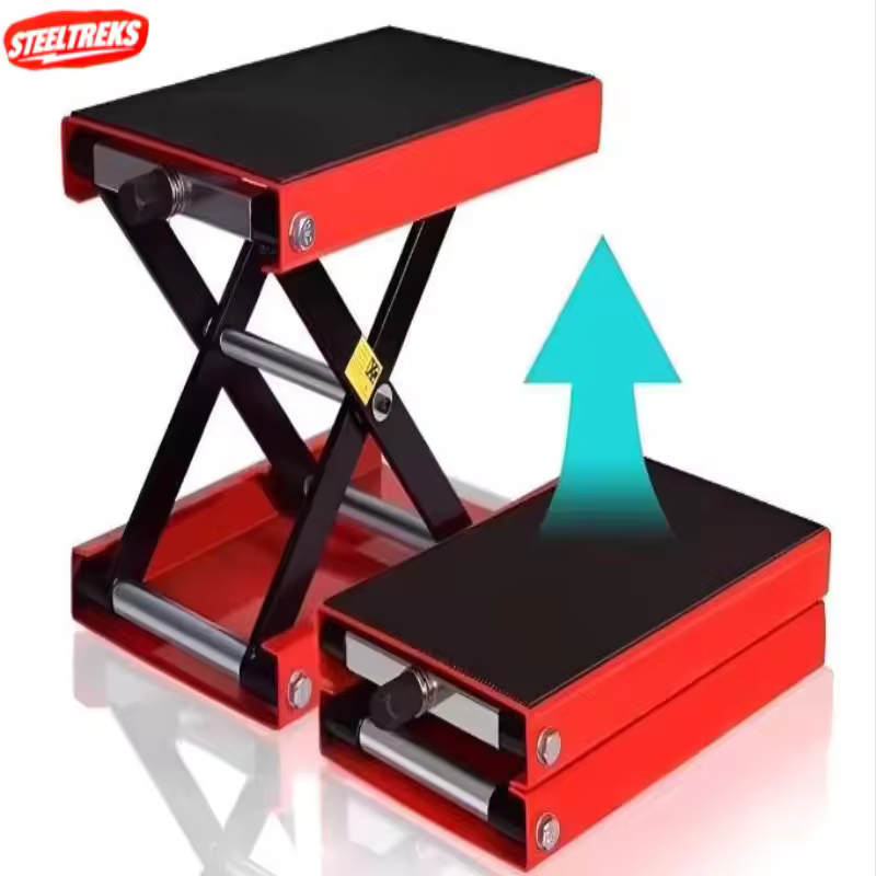 Hardware Hydraulic Motorcycle Jacks Lift Table 1 10T Capacity Stainless Steel Adjustable Height 150 320mm Repair Lift Hydraulic
