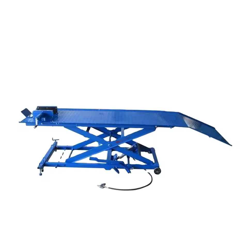 Hot Sale Red 1000lbs Scissor Hydraulic Motorcycle Lift Table