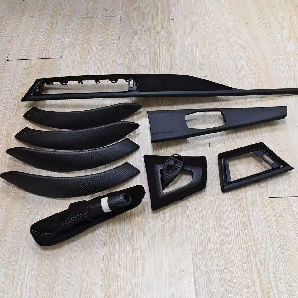 M Style Dry Carbon Fiber Dashboard Decorative Interior Trim Kit Set for BMW M3 M4 3GT F30 F31 F32 F34 F35 F80 F83