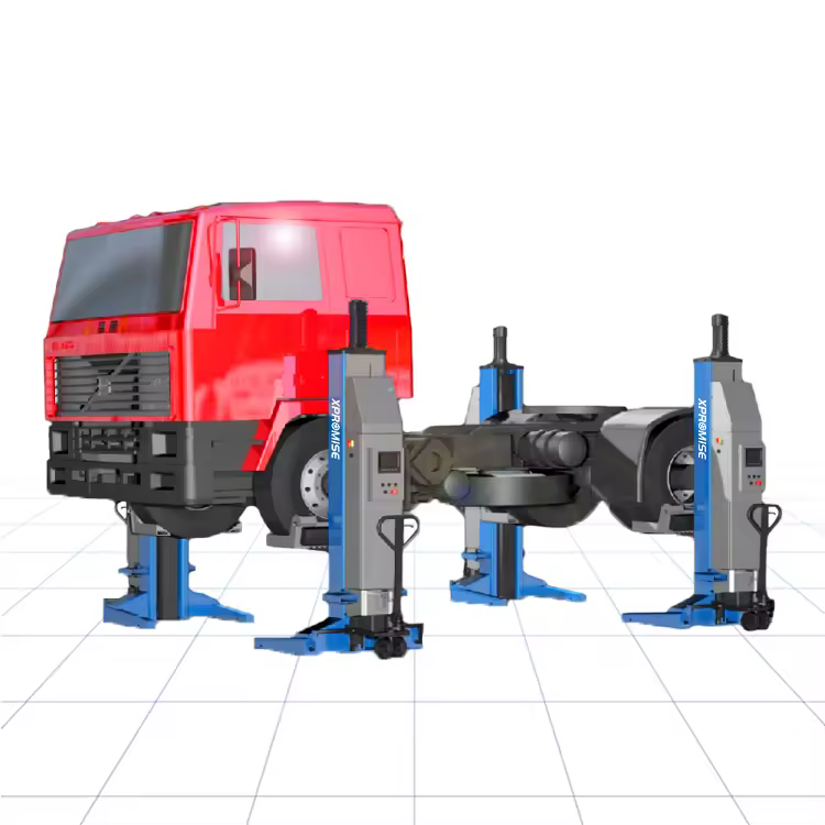 Cabled Mobile Column Truck Bus Four Post Hydraulic Car Lift Heavy Duty Column Lift Hydraulic Truck Lifter