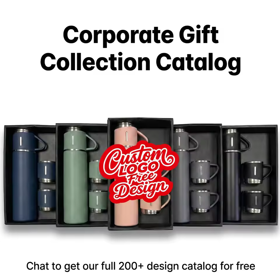 Popular Business 500ml Gift Box Set Portable Business Cup Stainless Steel Vacuum Thermos Cup One Flasks Water Bottle With 3 Lids