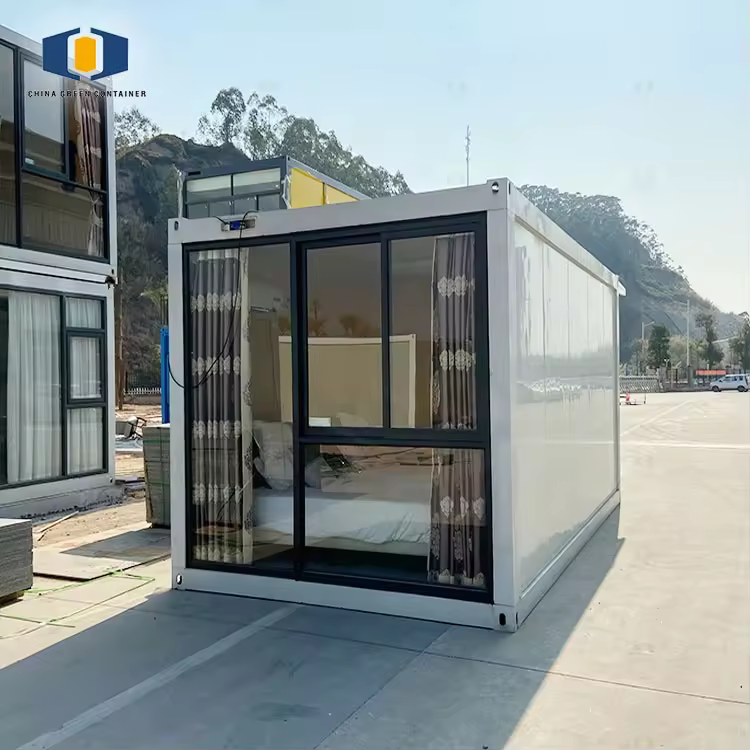 CGCH 20ft Prefab Container House Australia Flat Pack Mobile Container Home Tiny House with Bathroom Collapsible Container House