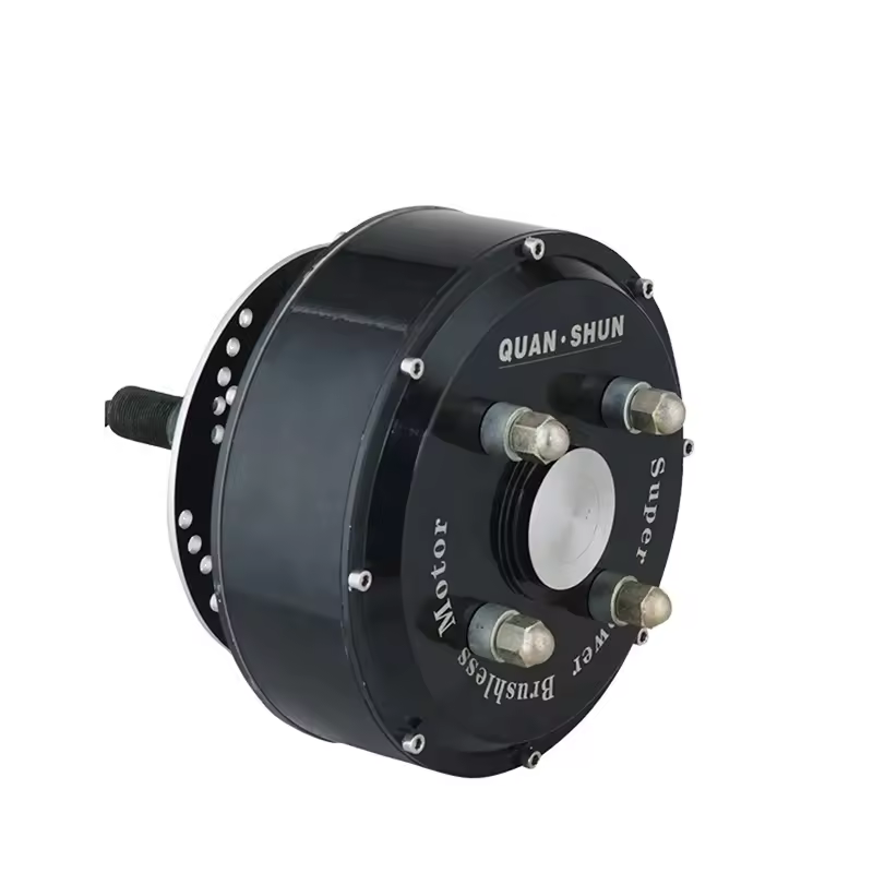 1000W-3000W 205 Brushless DC Permanent Magnet Single Shaft Wheel Hub Motor for Electric Cars IP54 Waterproof 120-182Nm Torque