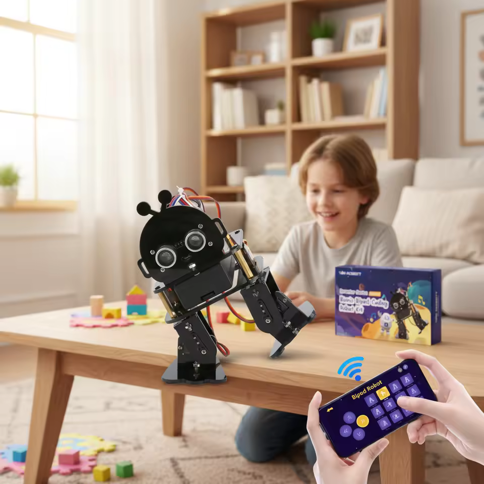 ACEBOTT Stem Education Biped Robot Kit School STEM Project DIY Python Coding ESP32 IOT Robot Building Kit for Adults for Arduino