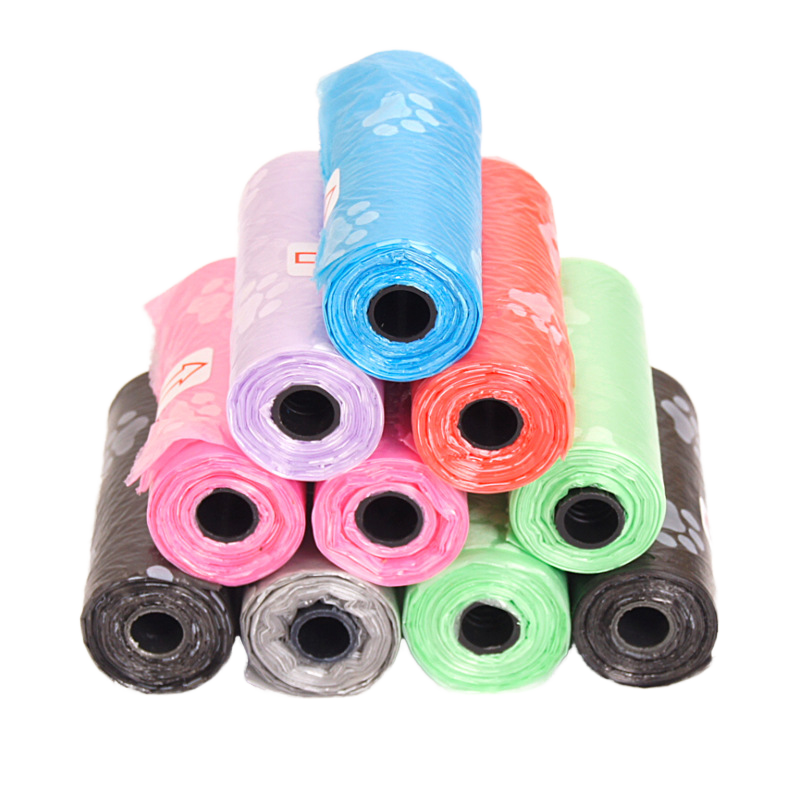 Custom Logo Friendly Fashion Simple Biodegradable Eco-Friendly Compostable Plastic Dog Poop Bags with Original Fragrance