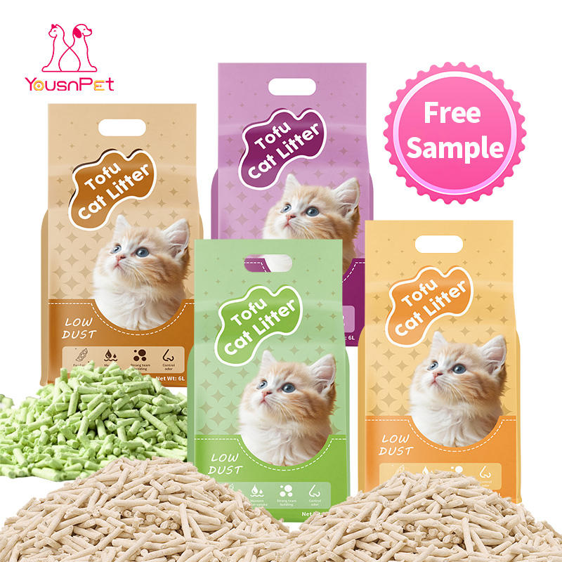 OEM Manufacturer Highly Absorbent Strong Clumping Dust Free Tofu Cat Litter