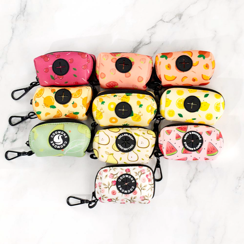 OEM Custom Pet Waste Bag Dispenser Portable Dog Leash Accessory Poop Bag Holder Outdoor Walking Supplies Dog Poop Bag Pouch