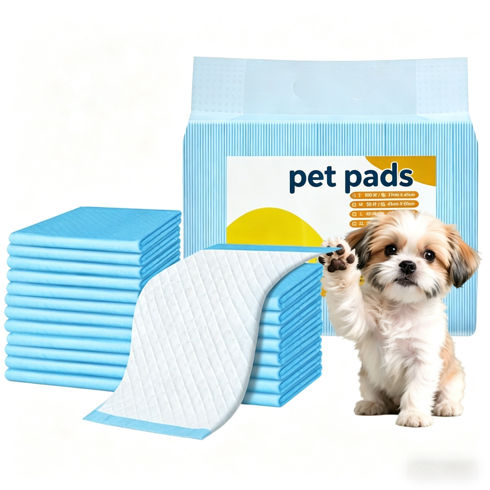 Large 90x60cm Eco-Friendly Puppy Pads for Small Animals Potty Training Leak-Proof Quick-Dry Classic Dog Pee Pad Puppy Pads