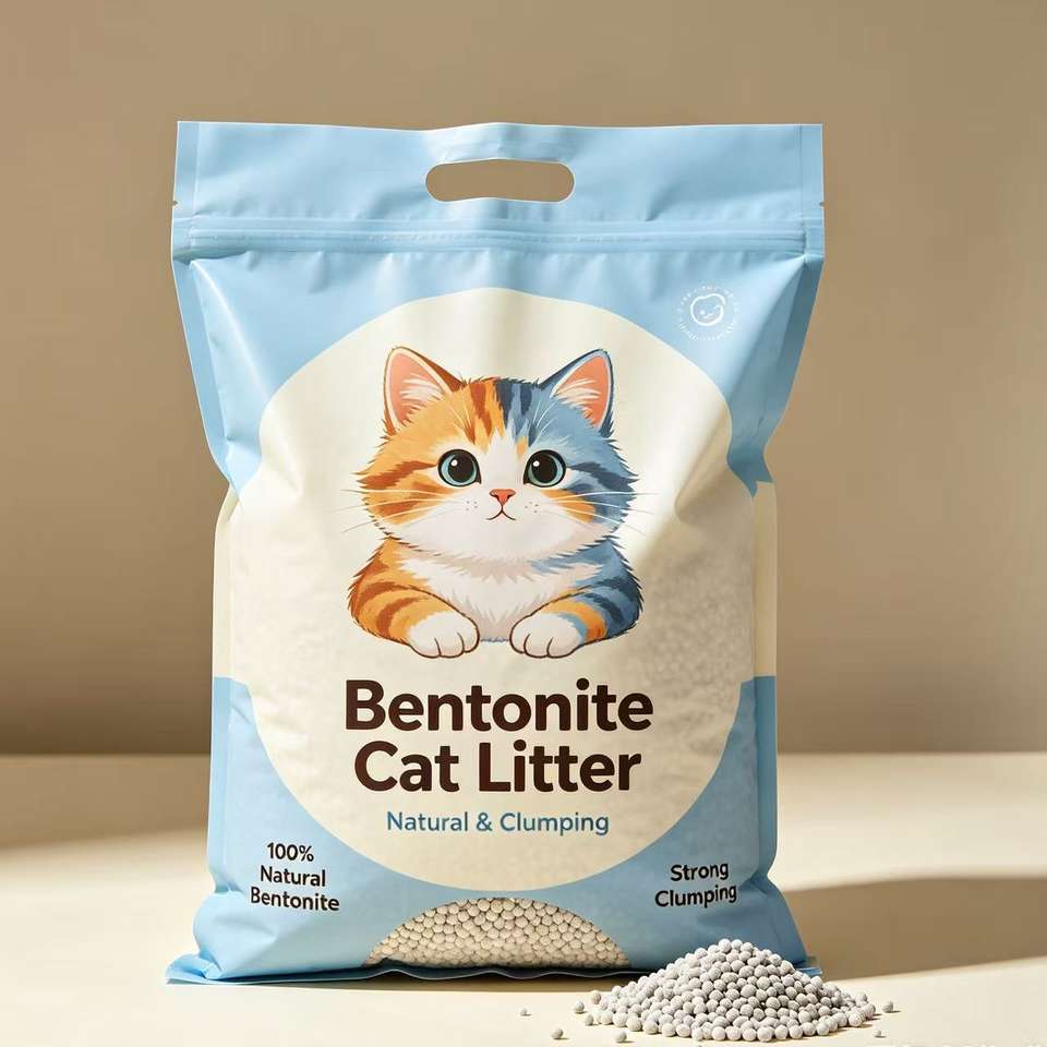 Hot Selling Biodegradable Ball Type Bentonite Clay Cat Litter Strong Clumping 5kg Bulk Wholesale Pet Supplies