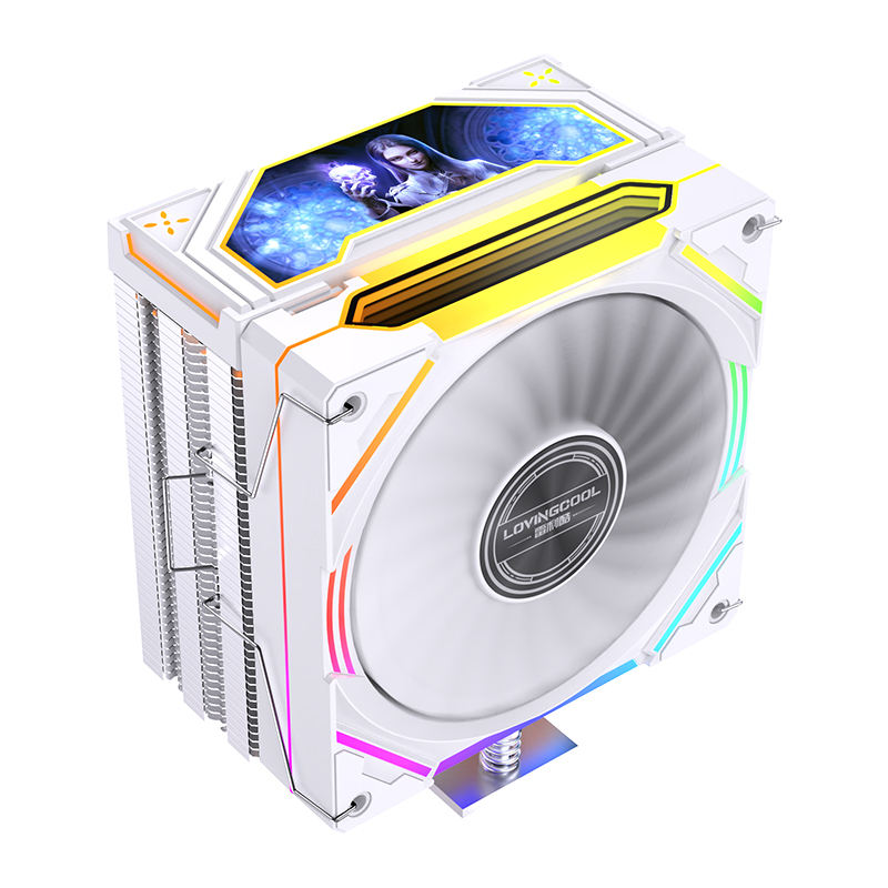 LOVINGCOOL Hot Sale CPU Air Cooler Colored Light PWM Fan Low Price Heatsink Radiator for LGA 1700 1200 115X 1366 AM5 AM4 AM3