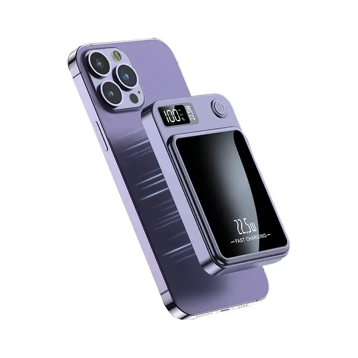 EPT-Y211 Mini Portable Charger Powerbank Magnetic Wireless Charging PD20W External Battery Fast Charging Power Bank 10000mAh