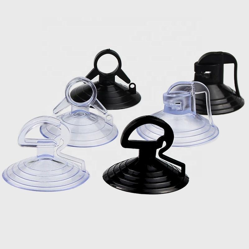 Car Glass Windshield Sunshade Clear PVC Suction Cup Dovetail Type 45mm Transparent Sucker for Automotive