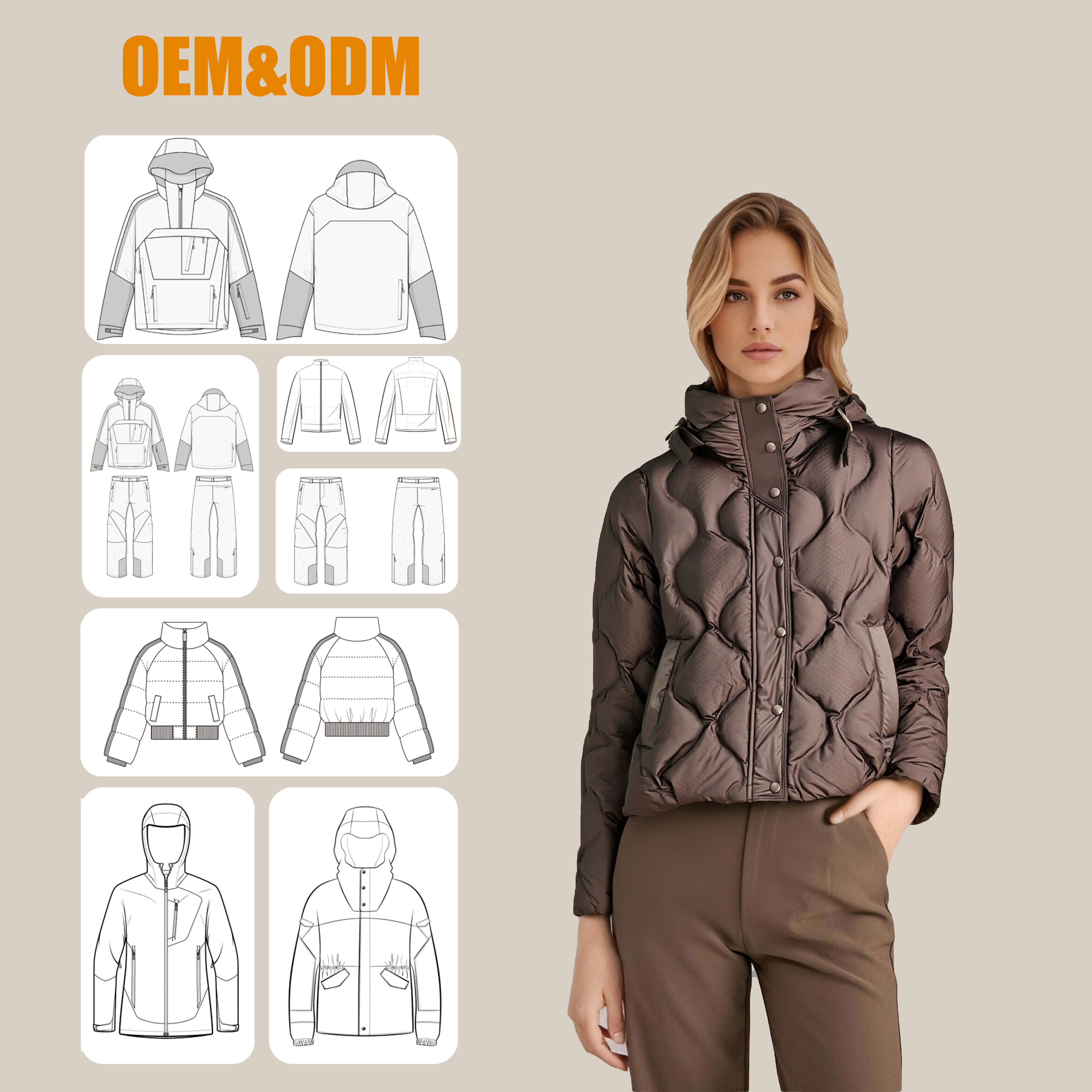 Women Lightweight Down Jacket Hooded Short Puffer Coat