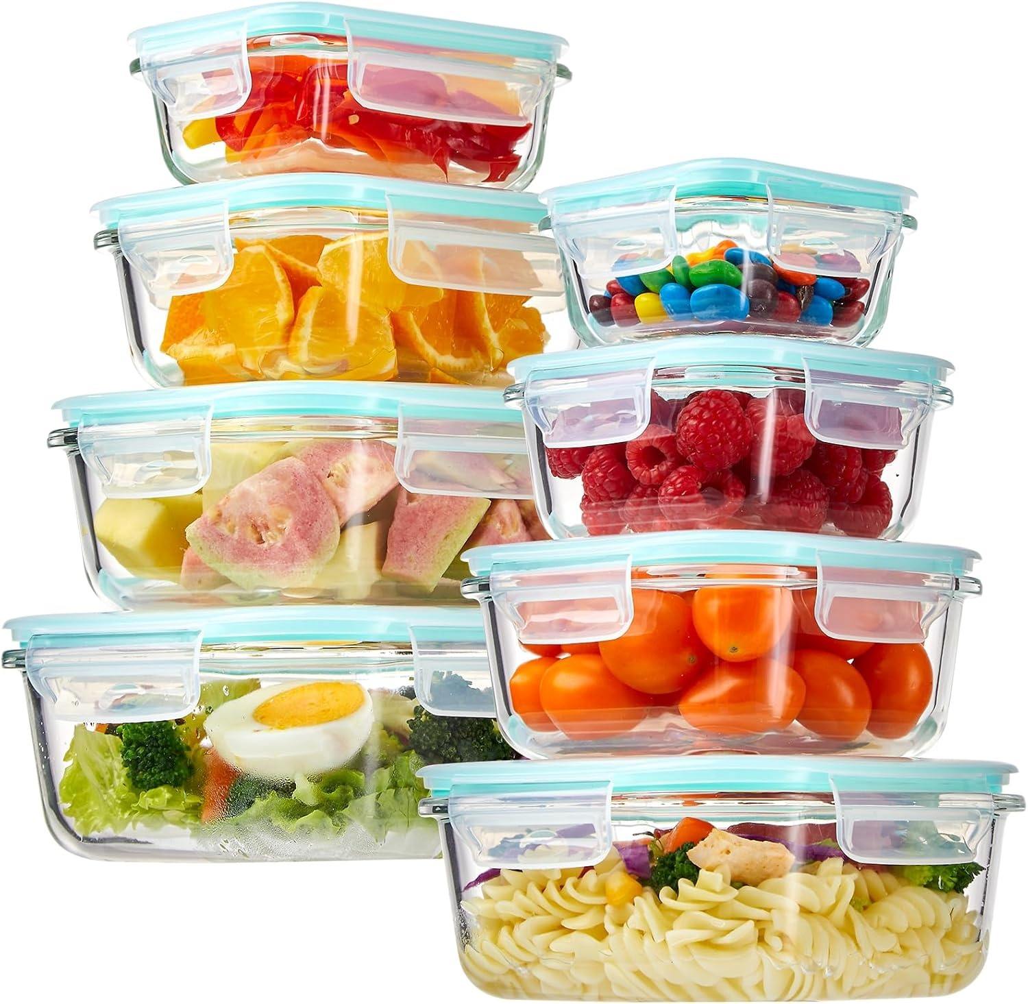 JM Glass BPA Free Leakproof Sealed Food Storage Container Borosilicate Glass Kitchen Bowls Set with Silicone Lid 150-1040ml - Xuzhou Jianmei