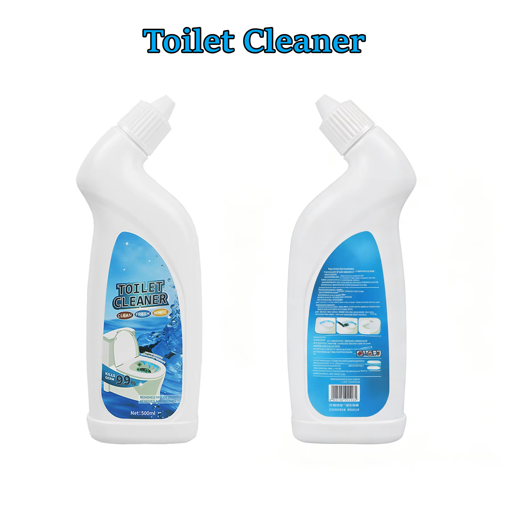 Toilet Bowl Cleaner Liquid Strong Stain Remover Bathroom Deodorizing Long Lasting Fresh Fragrance with Toilet Cleaning Liquid