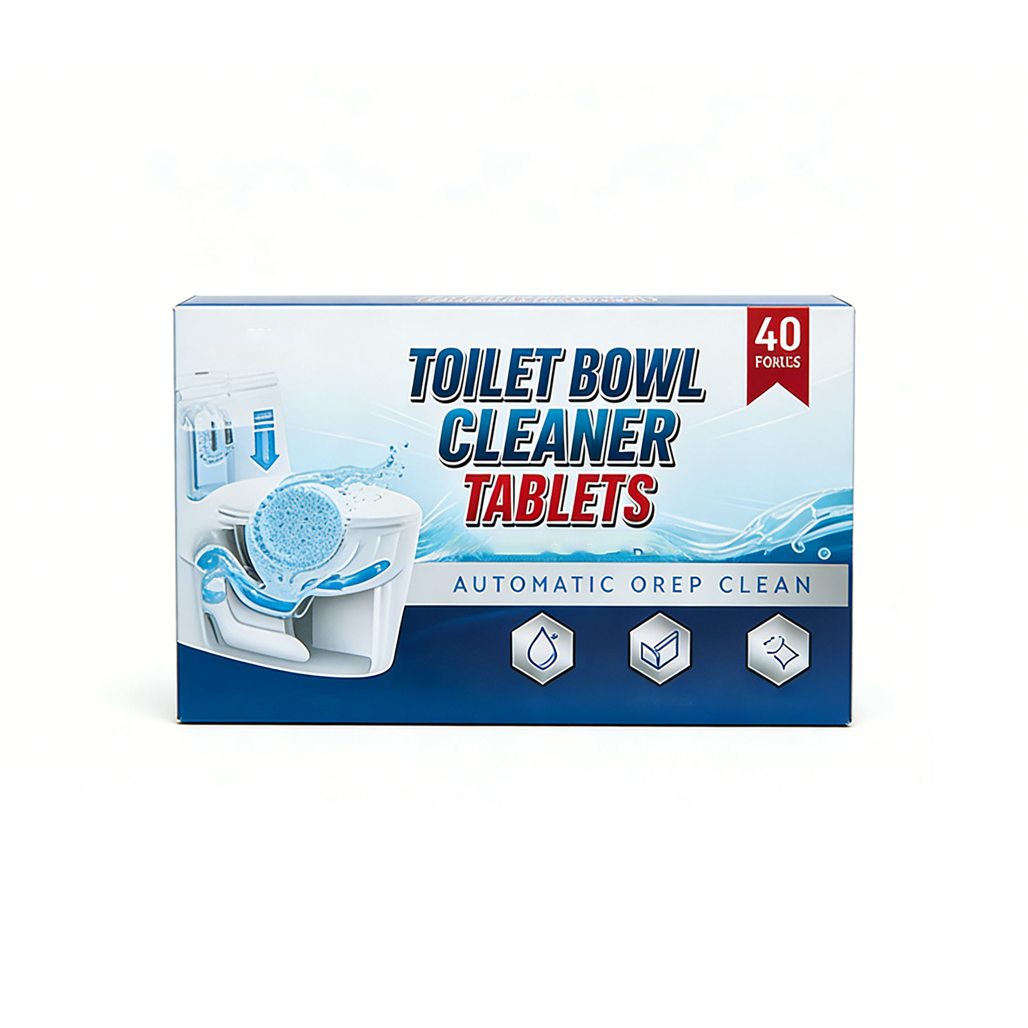 Toilet Bowl Cleaner Tablets Automatic Toilet Cleaner Deodorizing Descaling Tablets for Bathroom Cleaning