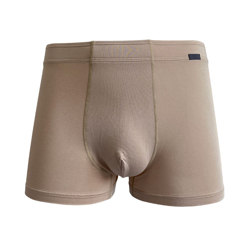 Men's pure cotton mesh breathable boxer briefs mid-rise stretch comfortable boxer briefs