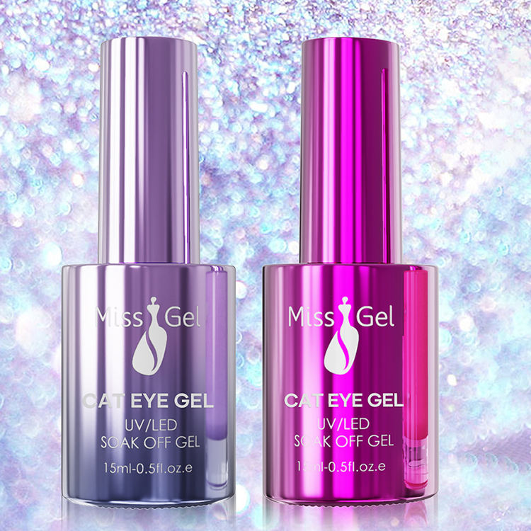 MissGel Free Sample Magnet Diamond Cat Eye Nail Art Magnetic UV Gel Nail 15ml HEMA Free TPO Free