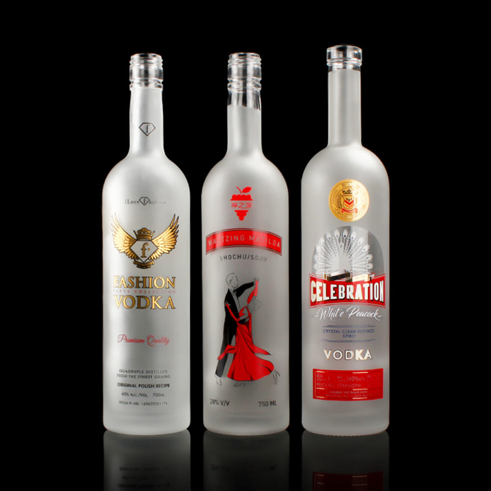 Wholesale Custom Tequila Personalized 700ml 750ml Wine Gin Square Shaped Whisky Spirit Liquor Glass Bottle With Cork Top