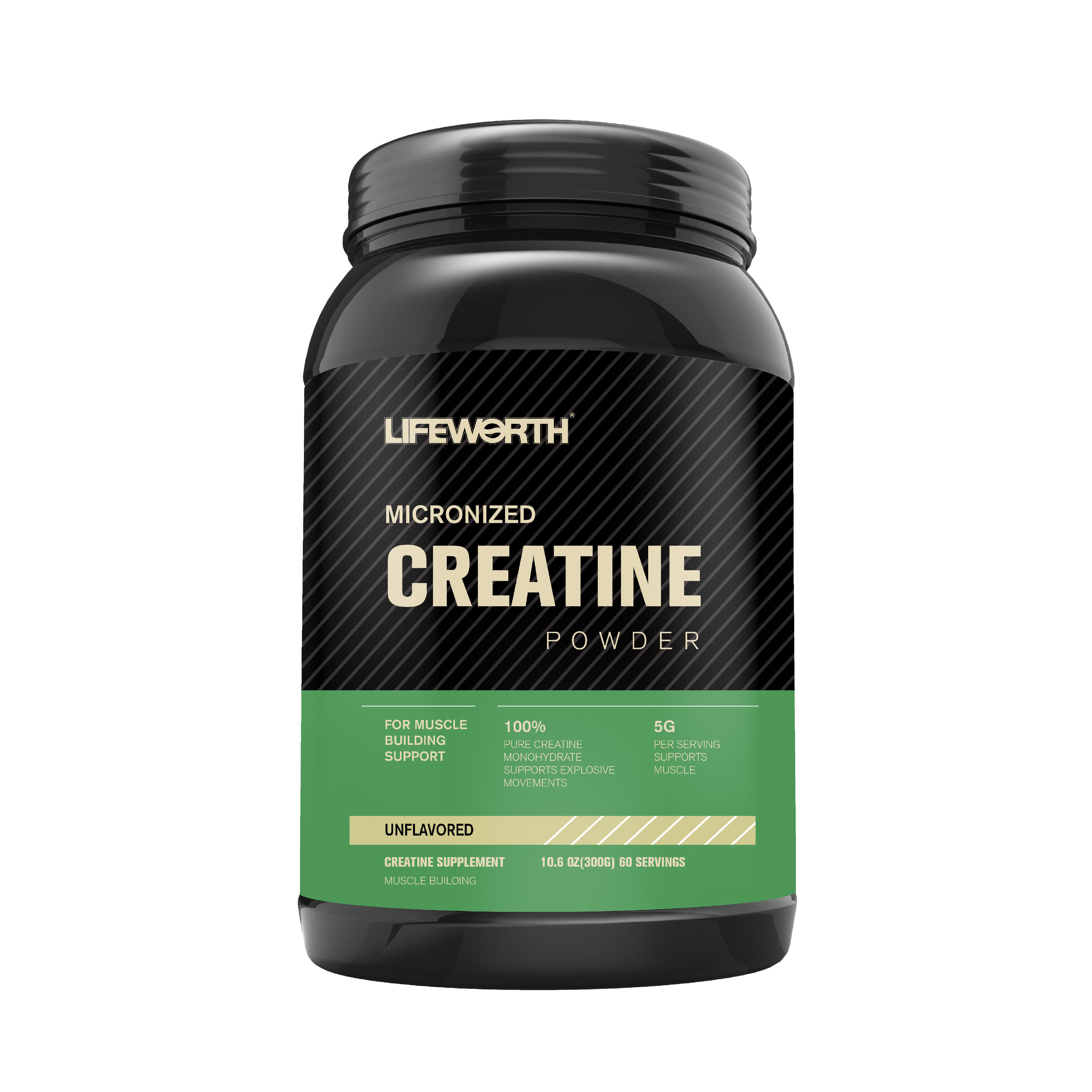 LIFEWORTH Pre Workout Bodybuilding Supplement Creatine Monohydrate Bulk Energy Drink Powder Caffeine Preworkout Powder 300g