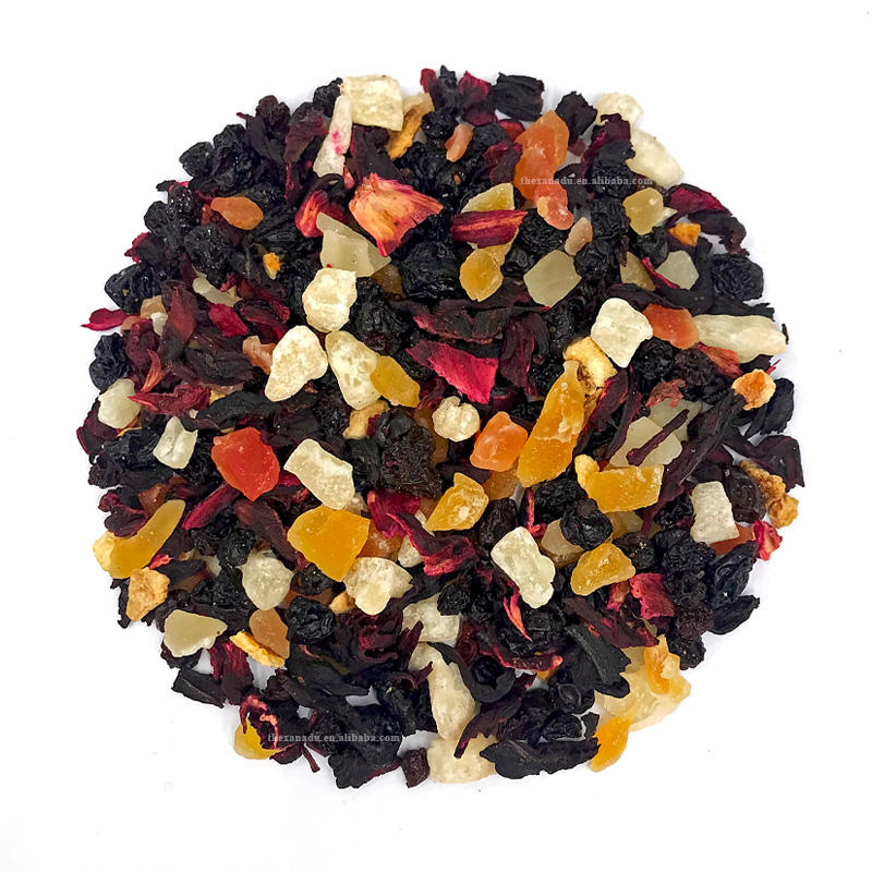 Hawaii Cocktail Fruity Blend - Hibiscus Papaya Pineapple Mango Raisin Lemon Fruit Tea Hot/Iced Brew