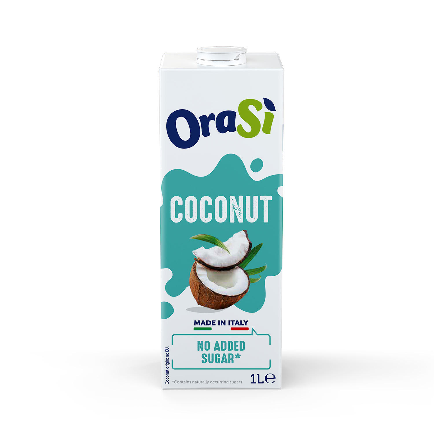 OraSi Plant Based Coconut Drink No Added Sugar Healthy Drink 1 Liter Tetra Pak Italy