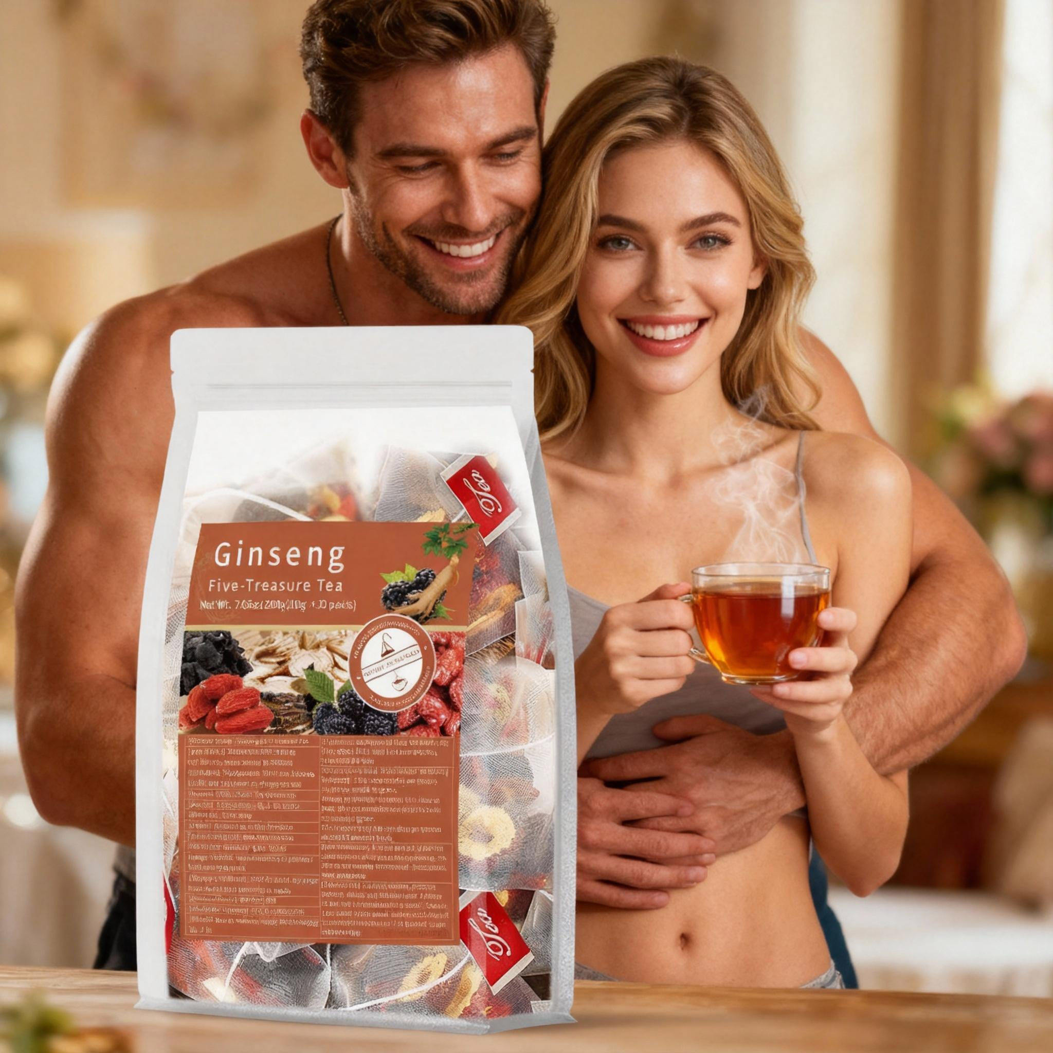 GULI Five Treasure Ginseng Herbal Tea Male Energy Fertility Support 10g x 20 Bags/Pack