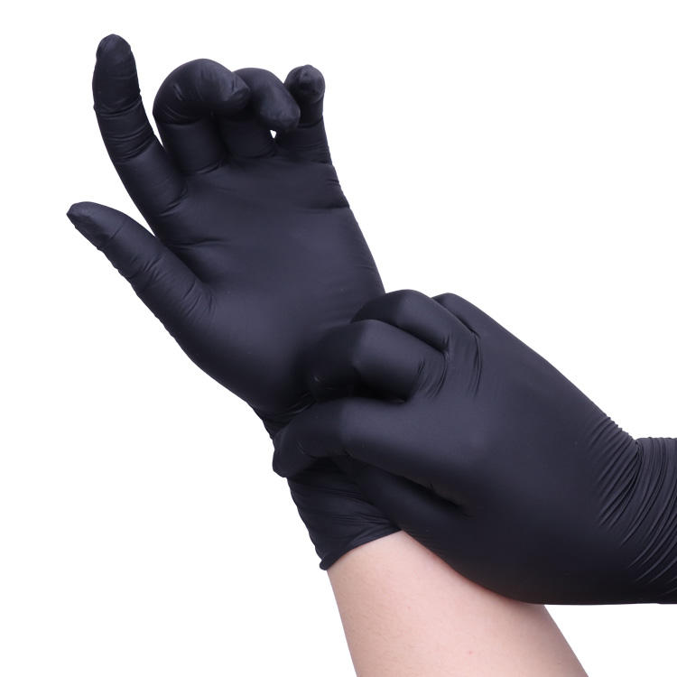 XINGYU High Quality Disposable Nitrile Gloves Powder Free Black Kitchen Food Safety Work Glove Powder Free Nitrile Gloves