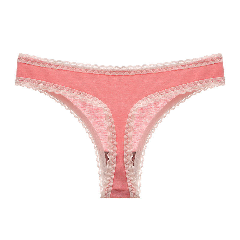 Seamless and traceless thong women's mid-waist breathable and comfortable underwear invisible and traceless