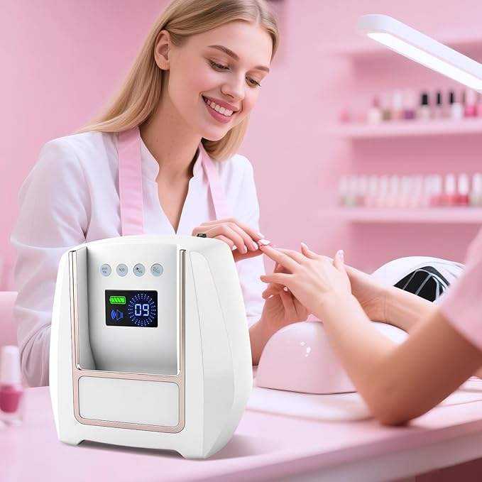 Songshi H37 126W High Power Portable Handheld UV LED Nail Lamp 36 Beads LCD Display Metal Rechargeable Cordless