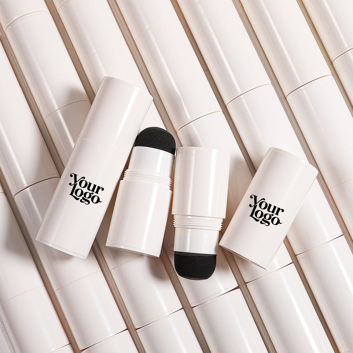 Private Label Vegan Makeup Pomade Long Lasting One Step Eye Brow Stamp Stencil Kit Eyebrow Enhancer Waterproof 1.0g