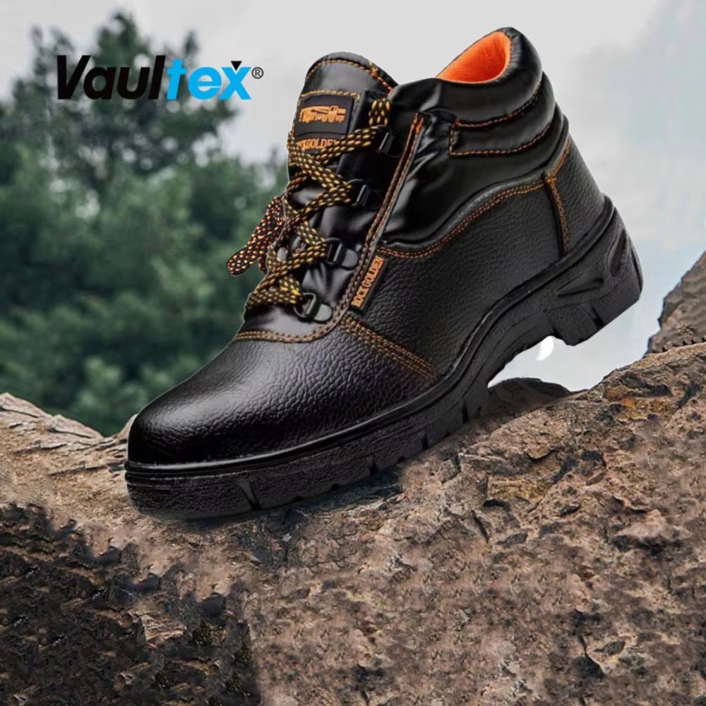 Vaultex Custom Foot Protection Security Footwear Workman Leather Men Safety Shoes Boots Work Shoe With Steel Toe