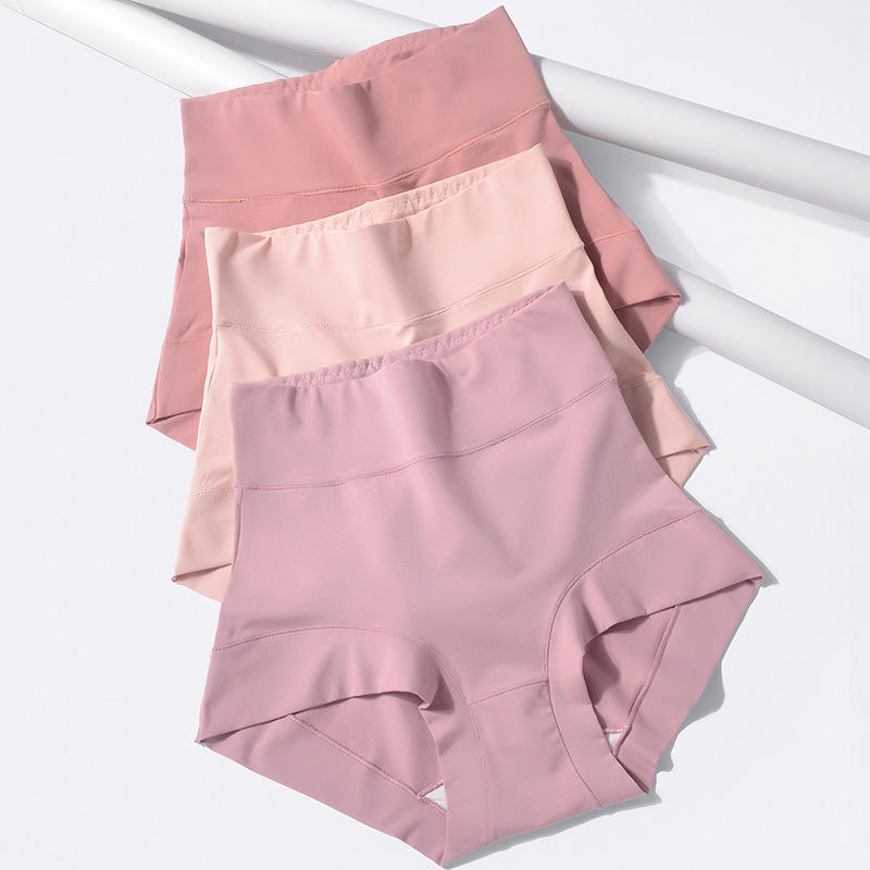 Spring and summer ultra-thin quick-drying hollow breathable high-waisted cotton underwear for female students underwear