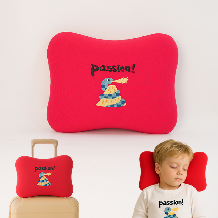 Custom Bone Shape Car Headrest Pillow Memory Foam Neck Support for Travel & Camping for Children's Sleep Factory Direct Price